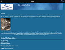 Tablet Screenshot of lalunasalon.com